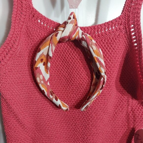 Girl's Skort Outfit Sz 12 Crochet Tank Top Boho Cottagecore Colorful Side Zip - Picture 2 of 11